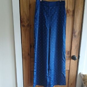 House Of Harlow 1960 Rhinestone Satin Pants - Medium